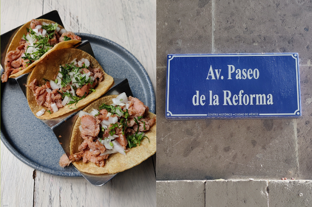 After a walk to Paseo de la Reforma, Ben settled down for another trio of tacos. This time mixing it up a little with tacos de carnitas de atun (seared tuna tacos). Super delicious and definitely one we’ll be recreating back at Casa Capsicana – watch this space!