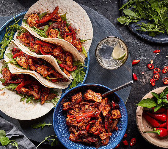 Mexican Chicken Fajitas with Cumin and Chipotle