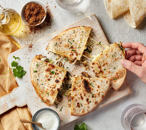 Brazilian Mushroom Quesadillas