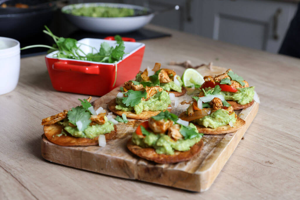 Mexican Chipotle Fajita Tostadas